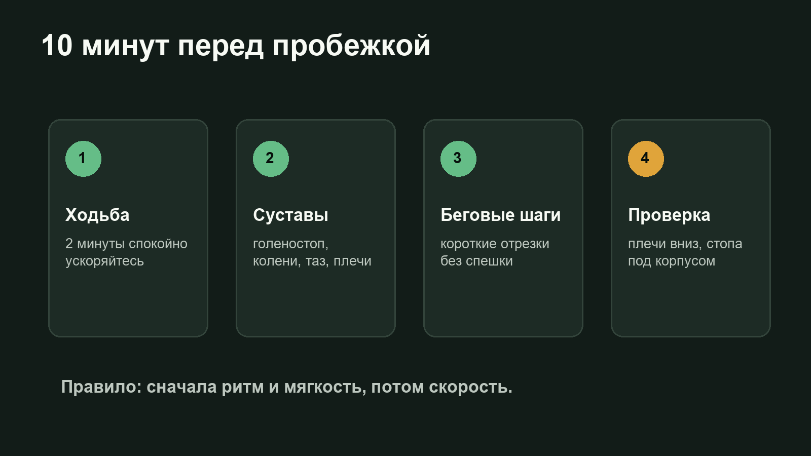 Схема разминки перед бегом на 10 минут